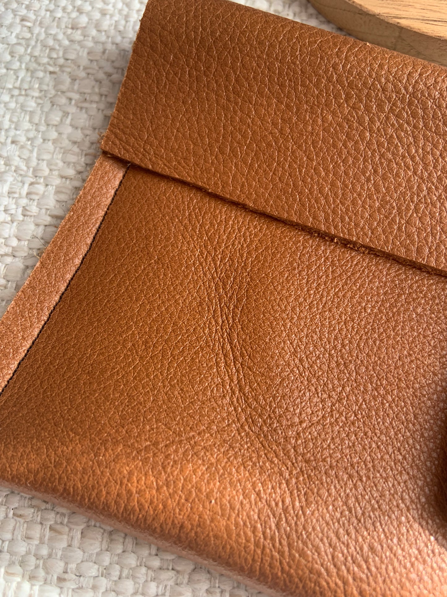 Fiona Handmade Leather Purse Cognac