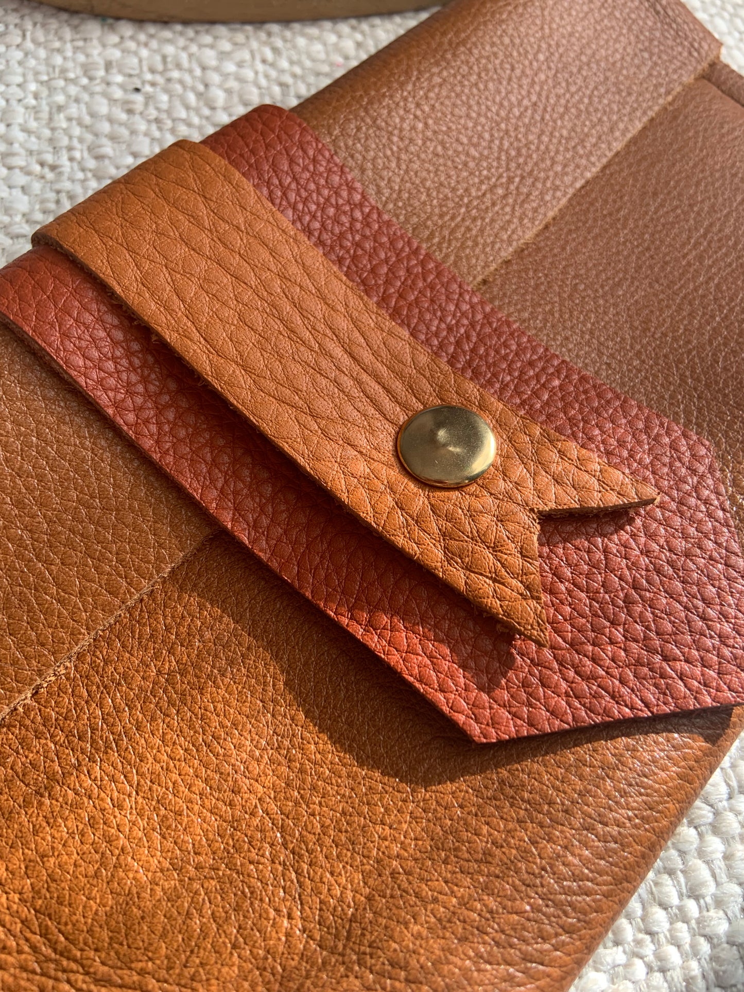 Fiona Handmade Leather Purse Cognac