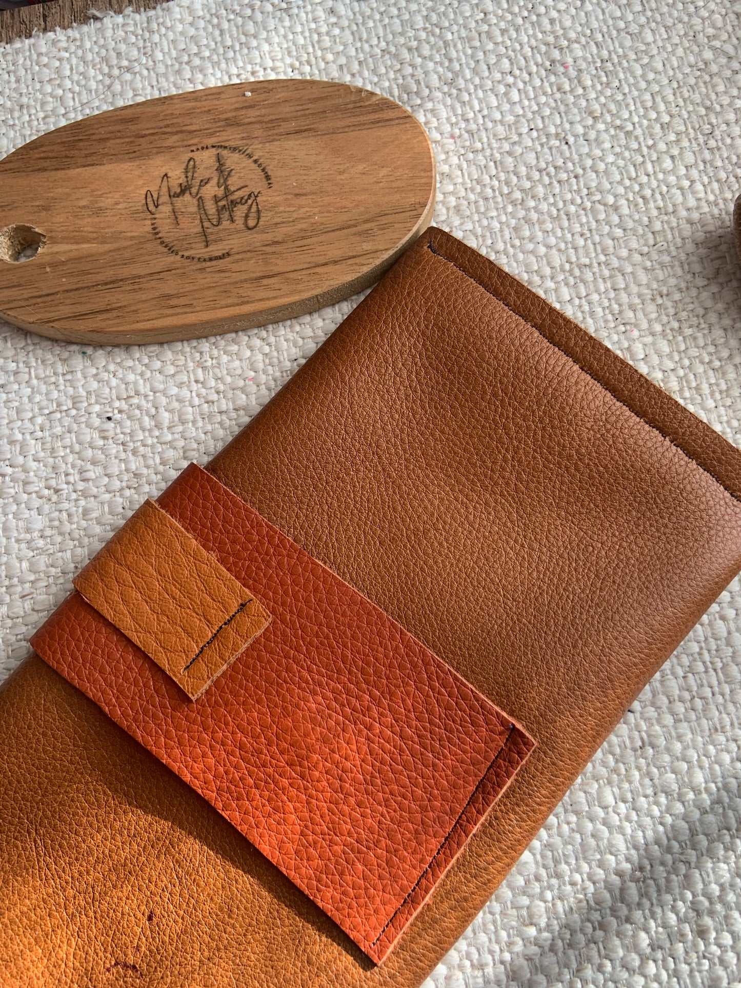 Fiona Handmade Leather Purse Cognac