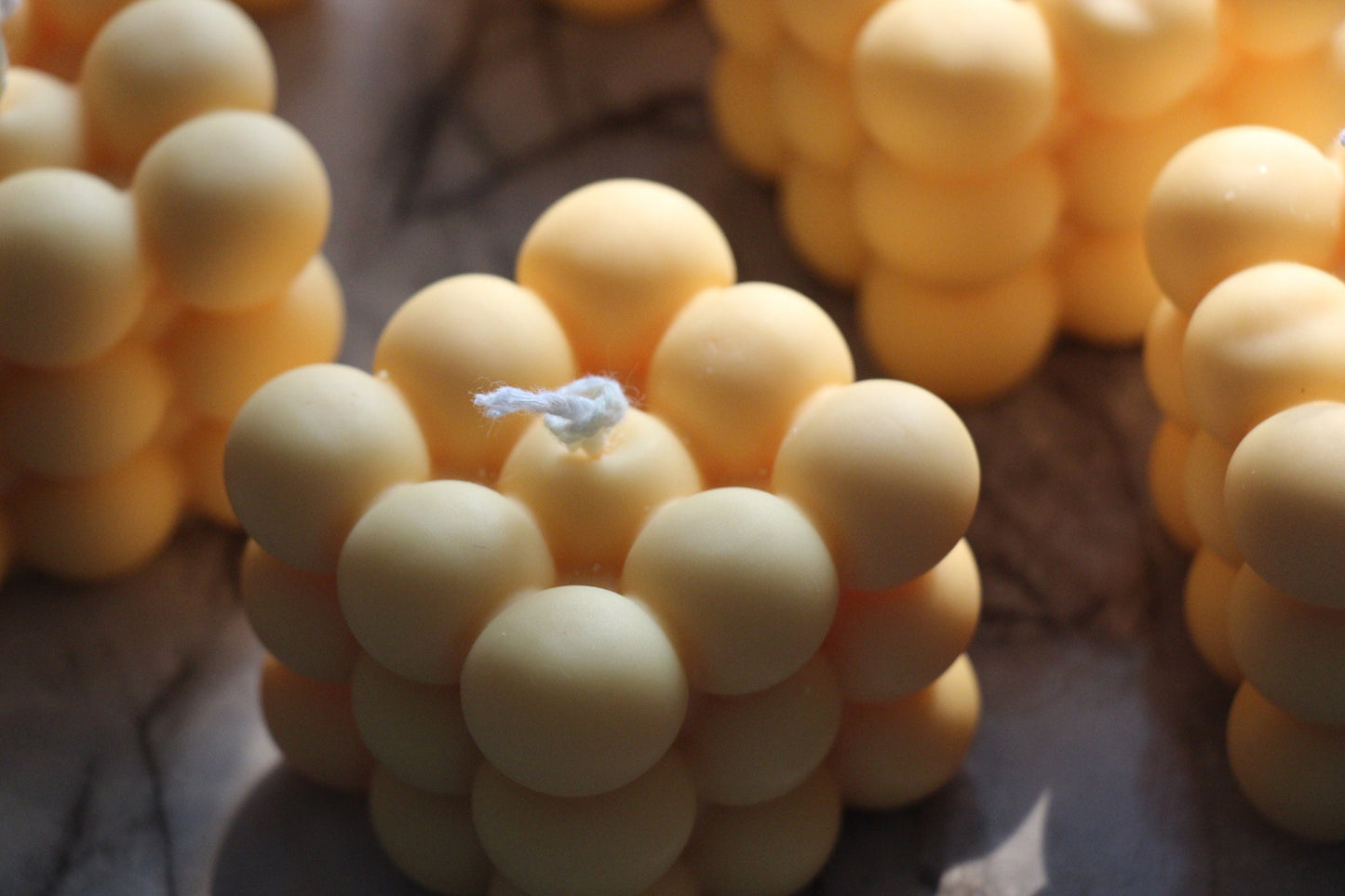 Bubble Handmade Soy Candle Yellow